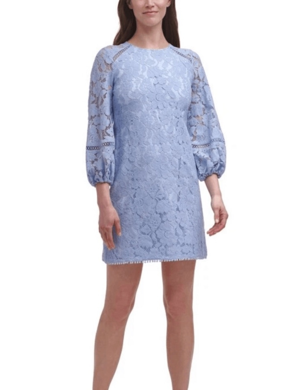 Vince Camuto Blue Lace Shift Dress - Size 6